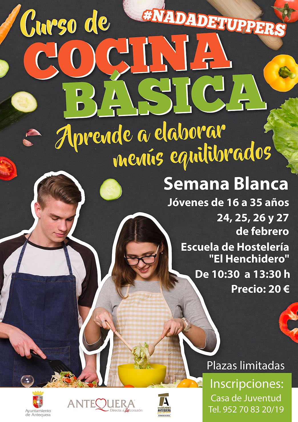 Antequera. Curso de cocina básica y equilibrada para ...